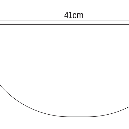 Maattekening ALONI Zebra Keramische Opbouw Waskom met Push-Up – 41x18 cm – Marmerlook