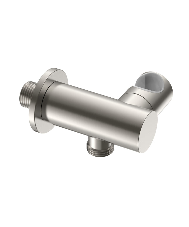 UNIFORMA Wandaansluiting met rozet - G1/2" - Geborsteld RVS