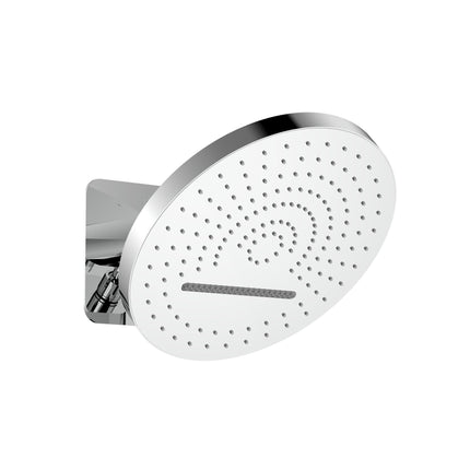 ALONI UNIFORMA Cabeza de ducha Tropical Rain XL – 32 cm – 2 posiciones de chorro – montaje en pared – con caja integrada – cromo