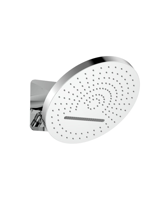ALONI UNIFORMA Cabeza de ducha Tropical Rain XL – 32 cm – 2 posiciones de chorro – montaje en pared – con caja integrada – cromo