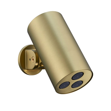 UNIFORMA Cilinder hoofddouche opbouw - Ø80mm - Geborsteld goud