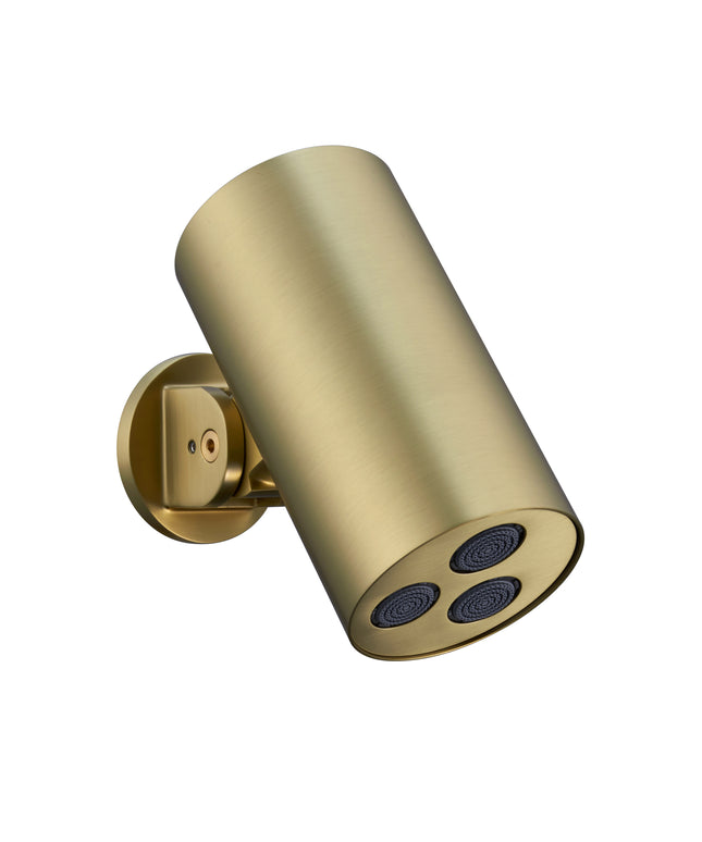 UNIFORMA Cilinder hoofddouche opbouw - Ø80mm - Geborsteld goud
