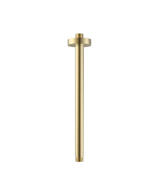 UNIFORMA Douchearm plafondbevestiging - 30 cm - Geborsteld goud