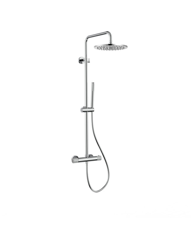 STRIA Regendoucheset Thermostatisch - Opbouw 30 cm hoofddouche - Chroom