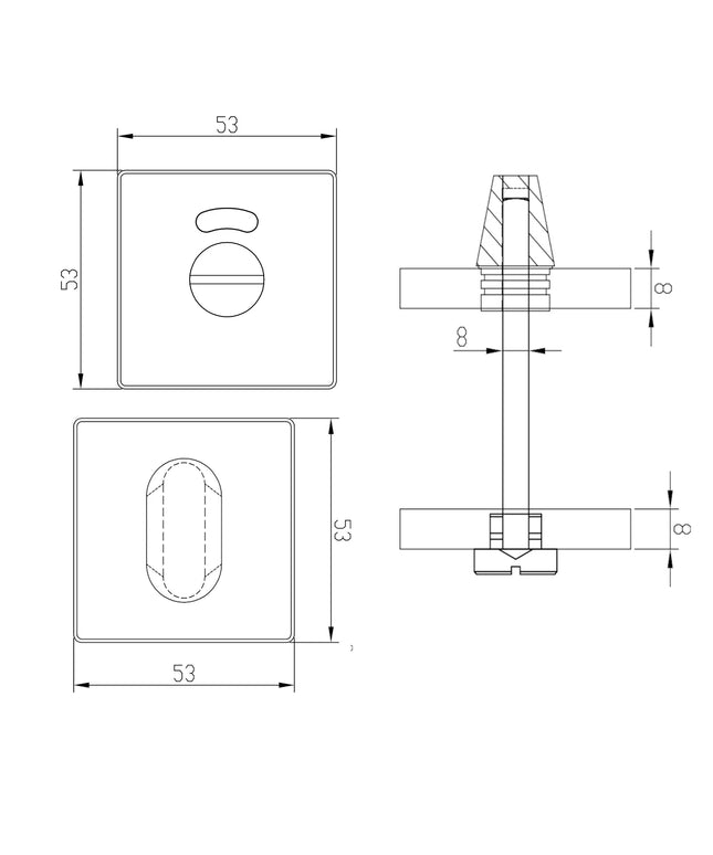 DutchLine - WC Sluiting Rond – RVS
