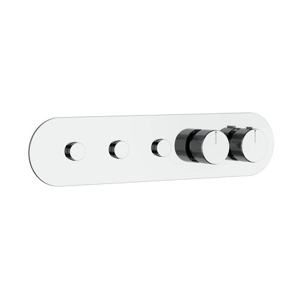 DutchLine - 3 Weg Push thermostatische Afbouwdeel