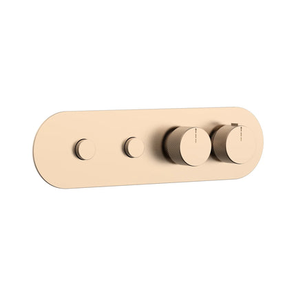 DutchLine - 2 Weg Push Thermostatische Afbouwdeel