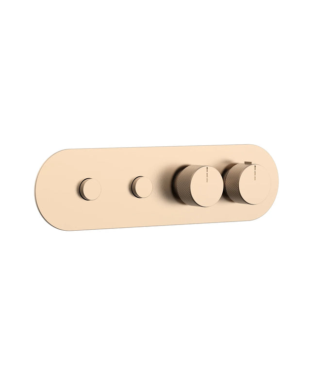 DutchLine - 2 Weg Push Thermostatische Afbouwdeel
