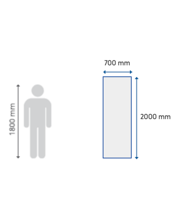 STELRAD Verticale radiator VERTEX PLAN Type 22 2000x700mm - Wit - 2772W